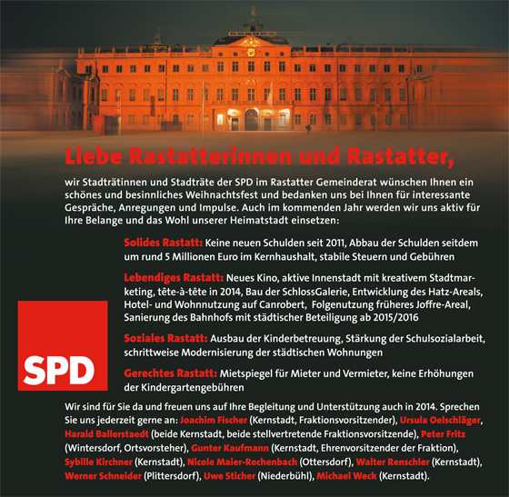 SPD Anzeige